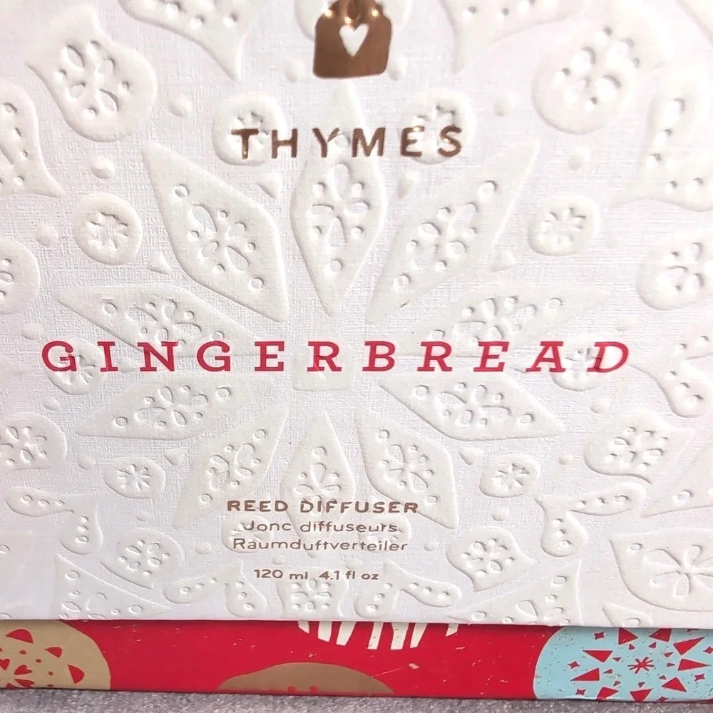 Thymes Gingerbread Reed Oil Diffuser 4.1 Oz Retired Fragrance Scent‎ Holiday NIB